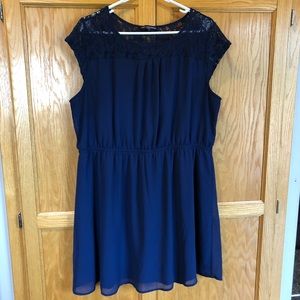 New 1X blue dress